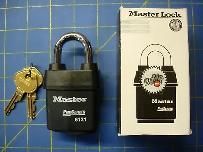 Master Lock 6121nka Weatherproof Commercial Grade Bump Stop Keyed Alike Nib • $18.01