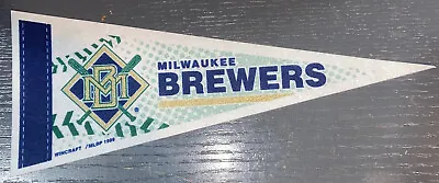 Milwaukee Brewers ~ 10  MINI MLB PENNANT ~ 1999 Wincraft ~ EUC • $2.89