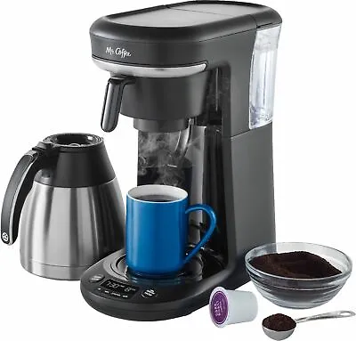 Mr. Coffee - Space-Saving Combo 10-Cup Coffee Maker And Pod Single Serve Brew... • $124.99