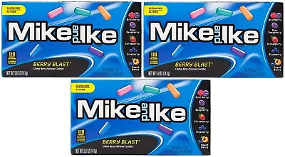 3x Mike & Ike Berry Blast Chewy Berry Flavored Candies 141g American Candy • $16.83