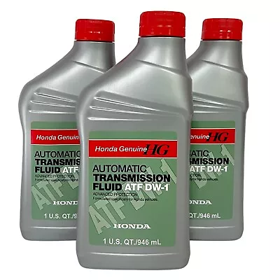 3 New Quarts Genuine HONDA - Automatic Transmission Fluid (ATF DW-1) 08200-9008 • $37.89