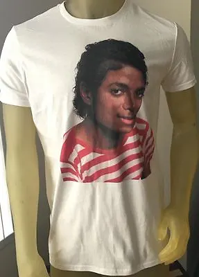 Michael Jackson T Shirt Cotton White Small Medium Large Xlarge Thriller Five • £21.98