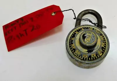 Vintage Yale And Towne Combination Lock W/ Combination • $19.99