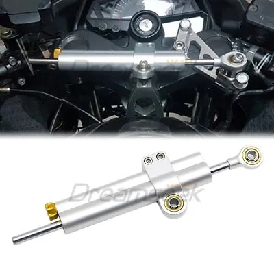 Motorcycle Steering Damper Linear Stabilizer Universal BMW Yamaha Safety Control • $55.99