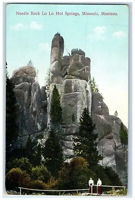 C1910 Needle Rock Lo Lo Hot Springs Missoula Montana MT Vintage Antique Postcard • $29.95