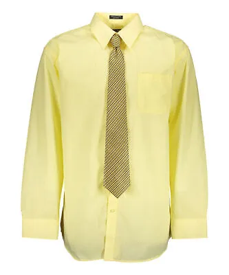 Men's Dress Shirts With Matching (Random Design) Tie Set Cotton Blend Shirt Set • $23.99