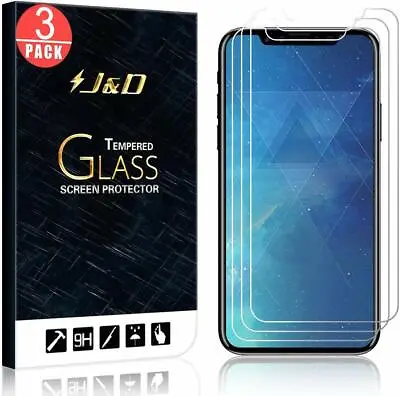 $31.89 • Buy [3-Pack] IPhone X Screen Protector [Tempered Glass] [Not Full Coverage] HD Clear