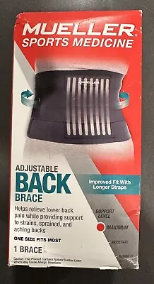 Mueller Sports Medicine Adjustable Lumbar Back Brace One Size Fits Most All New • $23.99