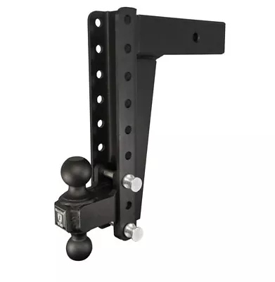 Bulletproof Hitches 3  Adjustable Heavy Duty 12  Drop Dual Ball Trailer Hitch • $489