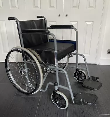 Self Propelled Ultra Lightweight Folding Wheelchair - With Cushion & Footrests • £90