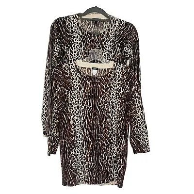 J. Crew Leopard Print Merino Wool Sweater & Cardigan Set Women's Size Small • $44