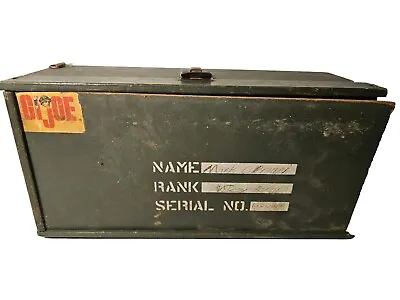  Vintage Gi Joe Locker Carry Box 13.5  No Doll Needs Repair Genuine Storage Box  • $12