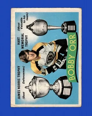 1971-72 O-Pee-Chee Set-Break #245 Bobby Orr Hart/Norris LOW GRADE (crease) • $1.25