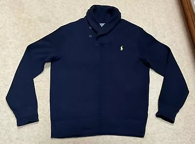 Worn Once Navy Polo By Ralph Lauren Men’s Sweatshirt Size Medium • £15