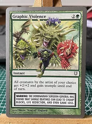 GRAPHIC VIOLENCE - MtG Unhinged - Common - MINT • £1