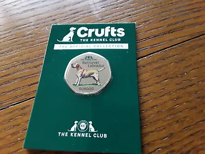 NEW  The Official CRUFTS KENNEL CLUB  50p Shape Retriever Labrador Gundog COLOUR • £7.95