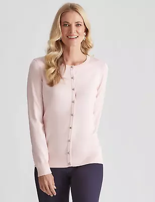 Noni B - Womens Jumper Regular Winter Cardigan Cardi Pink Sweater Button Detail • $18.25