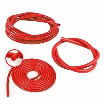 AJ For 10 Feet 4mm Fuel Air Silicone Vacuum Hose Line Tube Pipe Red • $11