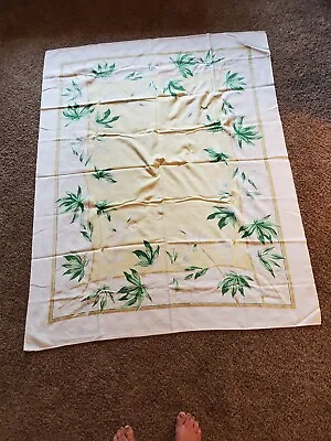 Vintage 50's Tablecloth Linen Rectangle Sz.M • $29