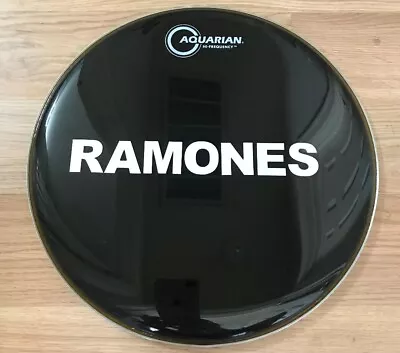 Brand New Aquarian Ramones 12  Black Drumhead/Drum Head/Marky Ramone/Free Ship! • $69.95