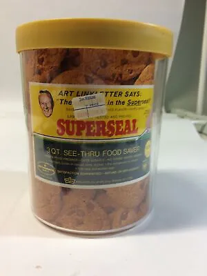 Vtg Superseal 3 Qt See Thru Food Saver Promoted By Art Linkletter • $12