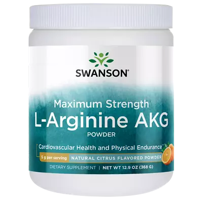 Swanson Arginine Akg Powder - Lemon Flavored 5 G 12.9 Oz Powder • $30.52