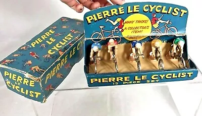 Vintage Bike Bicycle  Pierre Le Cyclist  Rare W/ Box Set Miniature Trick Toy • $175