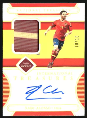 2022 National Treasures World Cup International Auto Gold Xabi Alonso /10 • $220