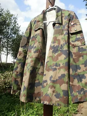 Swiss Taz 90 Switzerland Army Military Field Shirt Jacket Coat BDU - Large Size  • £35