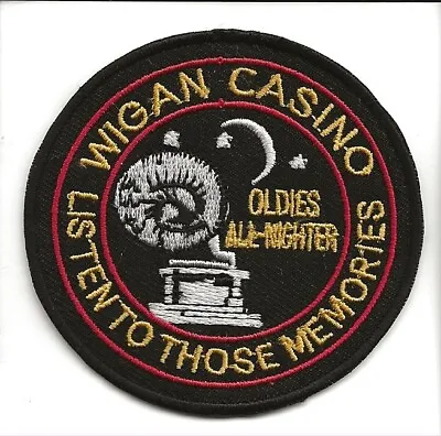£2.99 • Buy NORTHERN SOUL : WIGAN CASINO OLDIES ALL NIGHTER -  Embroidered Iron Sew On Patch