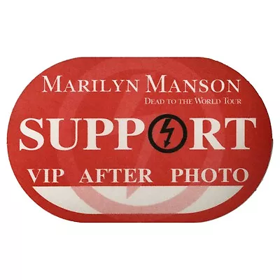 Marilyn Manson 1997 Antichrist Superstar Concert Tour Official Backstage Pass • $7.89