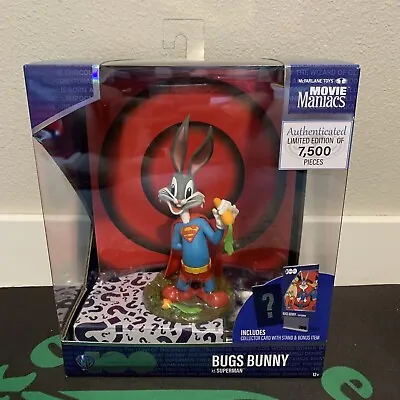 McFarlane Toys Bugs Bunny As Superman Movie Maniacs Limited 7500 WB 100 Card • $56.05