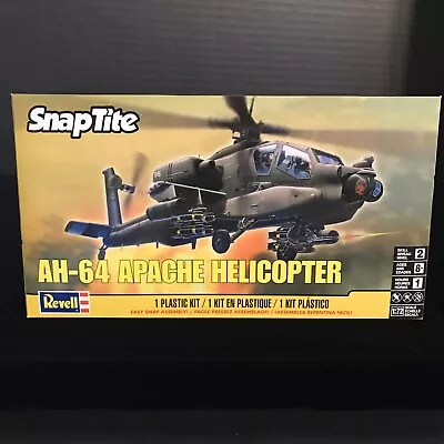 Revell 85-1183 Snaptite Ah-64 Apache Helicopter Model Kit-nib-1:72 Scale • $18.25