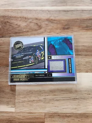 BRIAN VICKERS - 2005 Press Pass - Gear Grippers Cars - Race Used Glove - 66/90 • $9.75