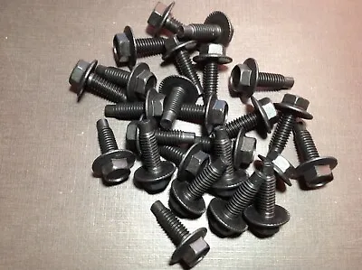 25 Pcs 5/16-18 X 1  Fender Body Indented Hex Head Flange Washer Bolts Fits Ford • $18.99