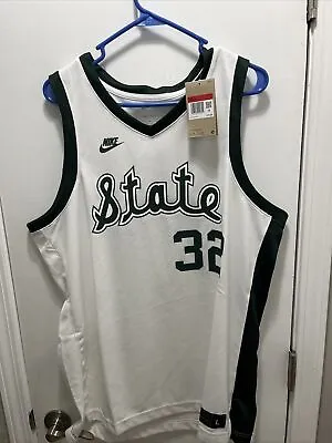 Nike #32 Michigan State MSU Spartans Basketball Jersey CQ3664-100 Men’s Size L • $65