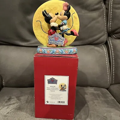 Jim Shore MAGIC And MOONLIGHT 6006208 Mickey Minnie Mouse Kiss Disney Moon • $80.75
