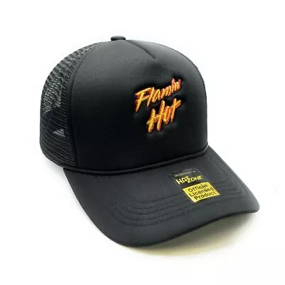 Flamin Hot Mesh Trucker Snapback (Black) • $12.95