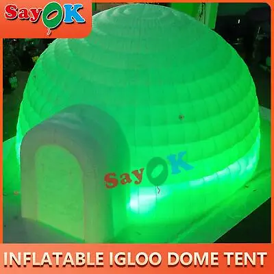6mH Inflatable Igloo Dome Tent With LED Lights For Outdoor Advertising Event NEW • £829.29