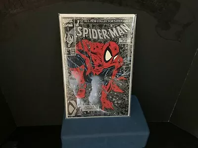 Spider-Man #1 Black Silver Variant Marvel Comics 1990 • $20