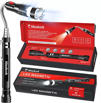 Gifts For Men Flexible Telescoping Magnetic LED Flashlight Pickup Tool Set • $24.99