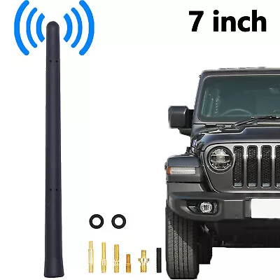 7''  Universal Short Car Auto Antenna Aerial Mast Whip Black AM/FM Radio Roof • $10.39