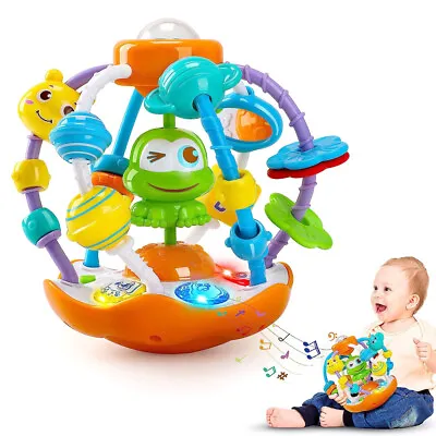 Frog Hand Catch Ball Baby Rattle Toys Rattles Kids Crawl Educational Infant Toy • £9.88