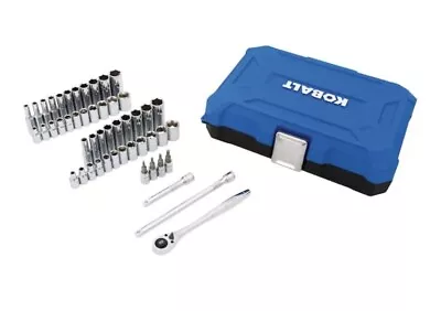 Kobalt 50pc Mechanics Tool Set Sae - Metric 53280 • $39.94