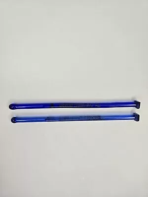 2 Vintage American Legion Post No. 44 Cobalt Blue Glass Swizzle Stir Stick • $24.95