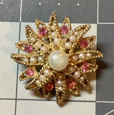 Vintage BSK Brooch 1  Used Good Condition Clip On Jewelry • $8