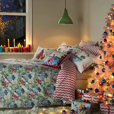 Cath Kidston Christmas Sky Bed Set Duvet Cover And Pillow Cases Included Xmas • £59.99