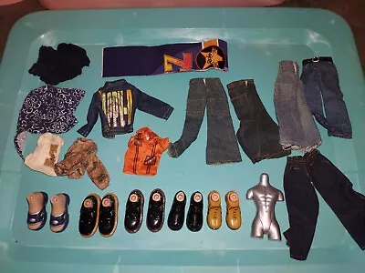 $3.25 • Buy Bratz Boyz Doll Clothes + Accessories Lot Of 23 Total Pieces.