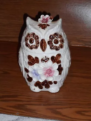 Vintage Ceramic Owl Cookie Jar Japan • $14.99