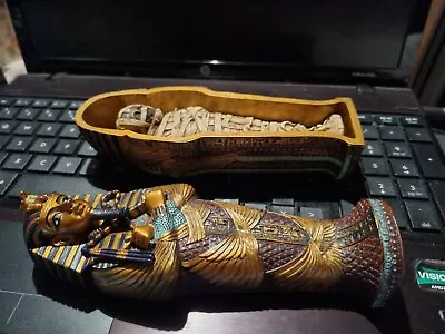 Egyptian Sarcophagus 7inch King Tur Tutankamun • £39.99